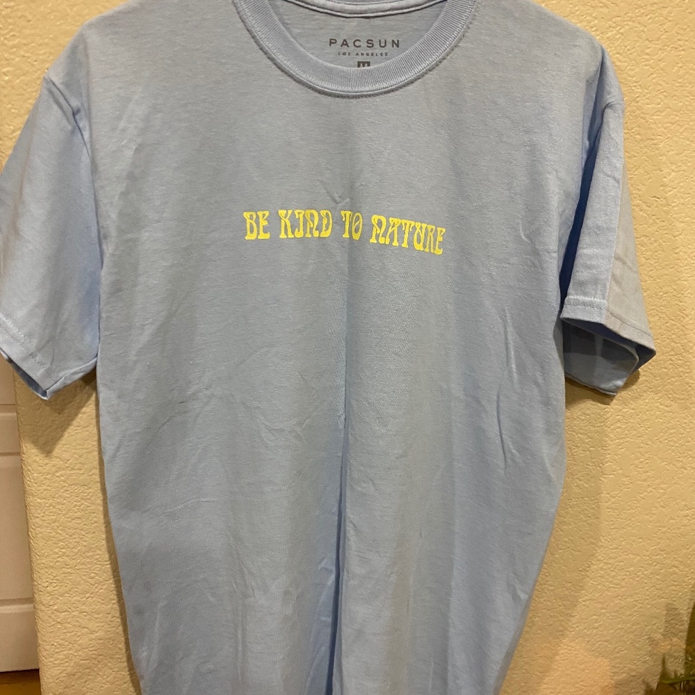 Pacsun mens medium blue graphic T-shirt